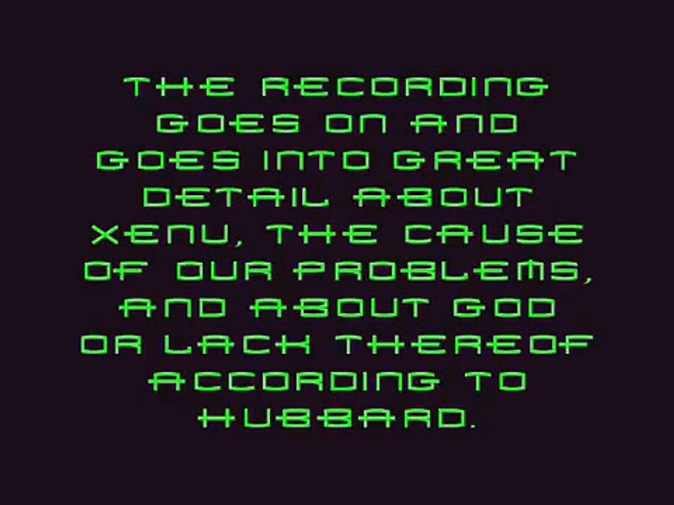 Xenu and an Illustrated History of Scientology