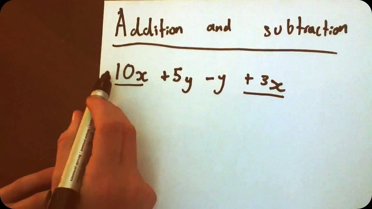 ADDITION AND SUBTRACTION WITH LIKE TERMS MADE FUN FOR KIDS