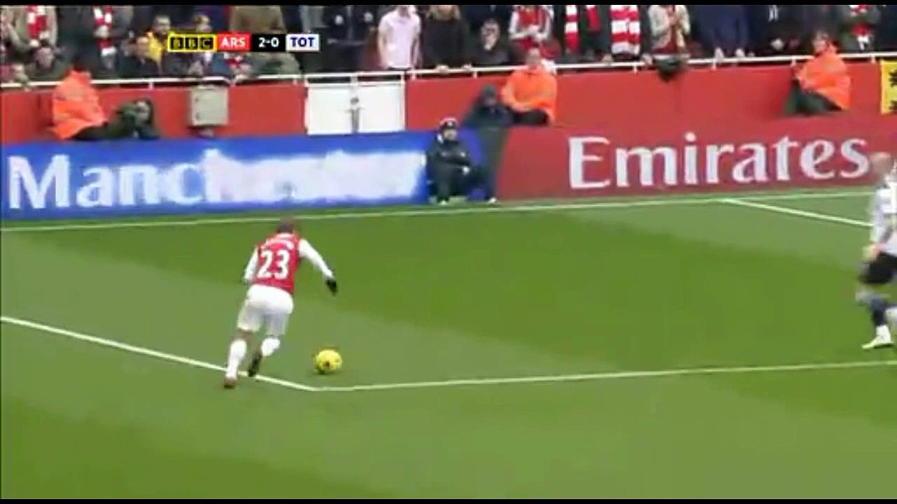 Cesc Fabregas vs Tottenham (Home) 10-11 MOTD Analysis-HD