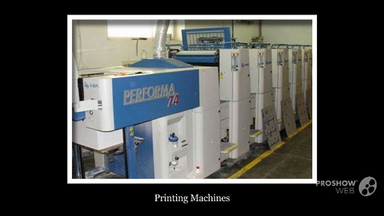 Used Printing Equipment For Sale