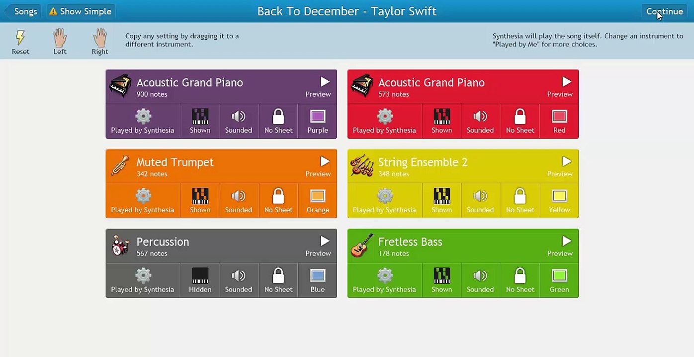 Back To December - Taylor Swift (Synthesia)