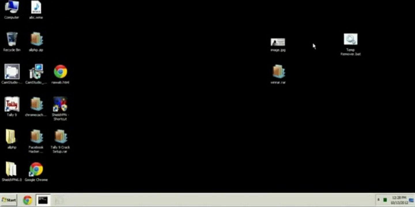 Hide Winrare Or .Exe File Behind The Image