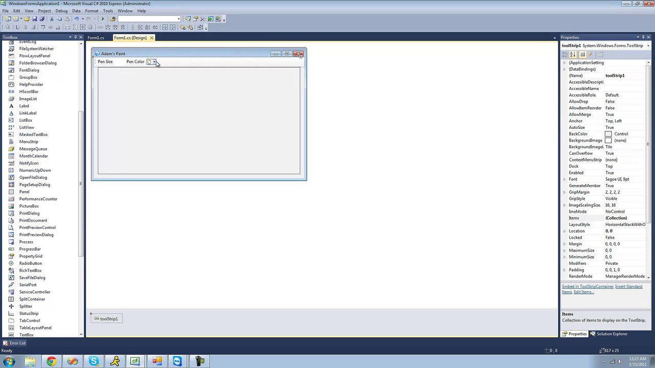 130 - Project 2 Paint Program, pt 3