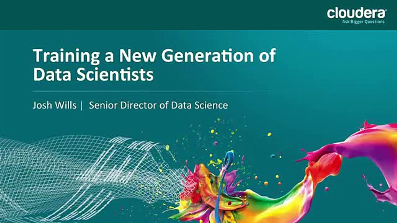 Cloudera: Training A New Generation Of Data Scientists