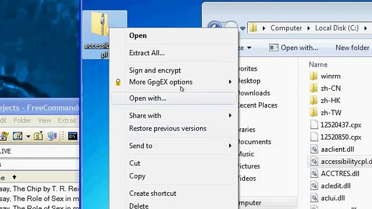 gpg4win Encypting and Decrypting