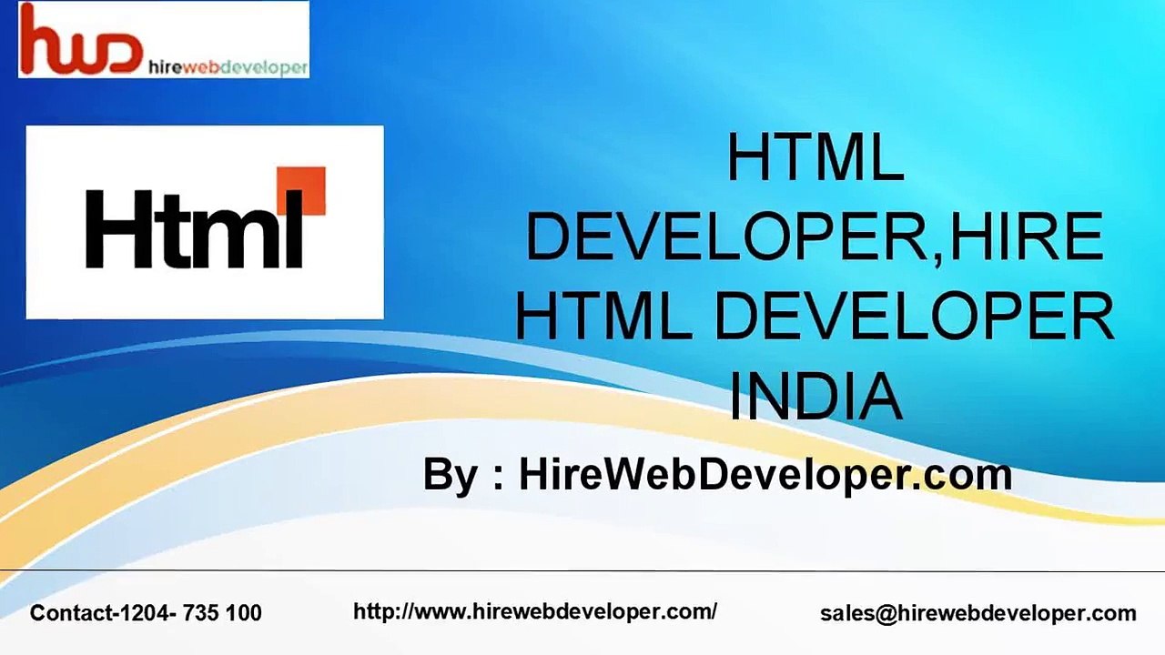 HTML DEVELOPER- HIRE HTML DEVELOPER INDIA