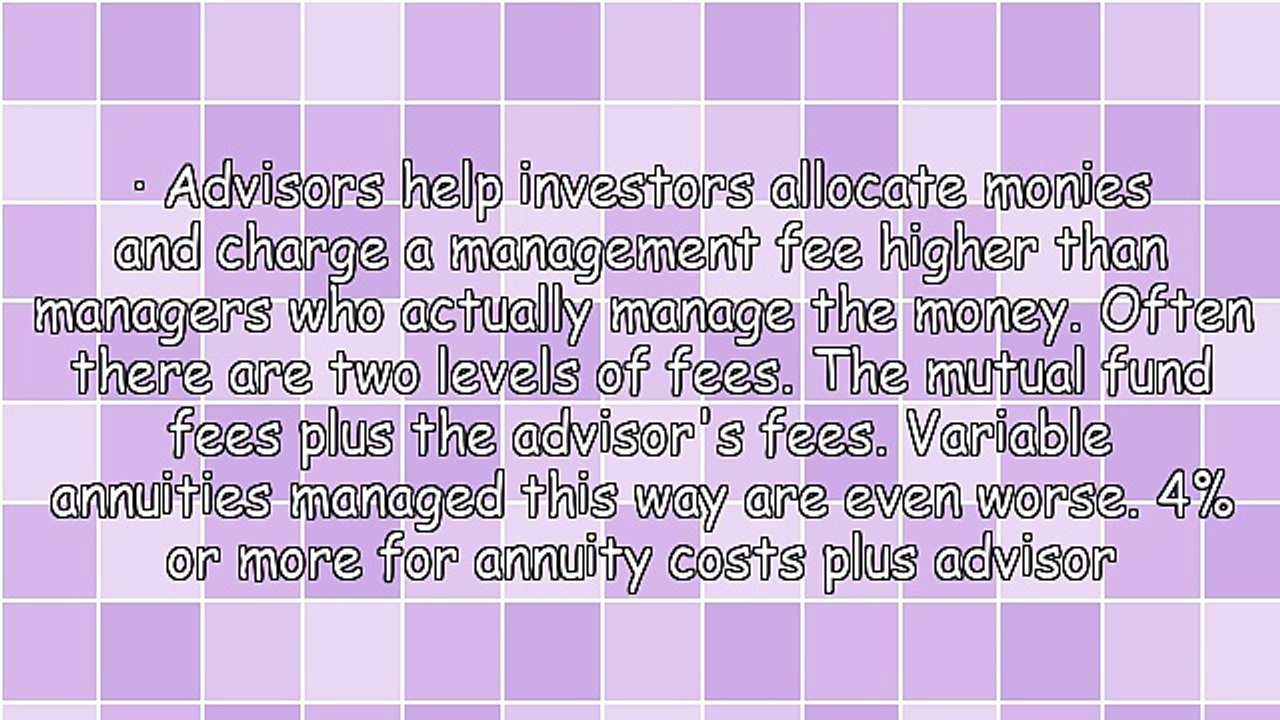 Most Investors Are Not Getting What They Are Paying For