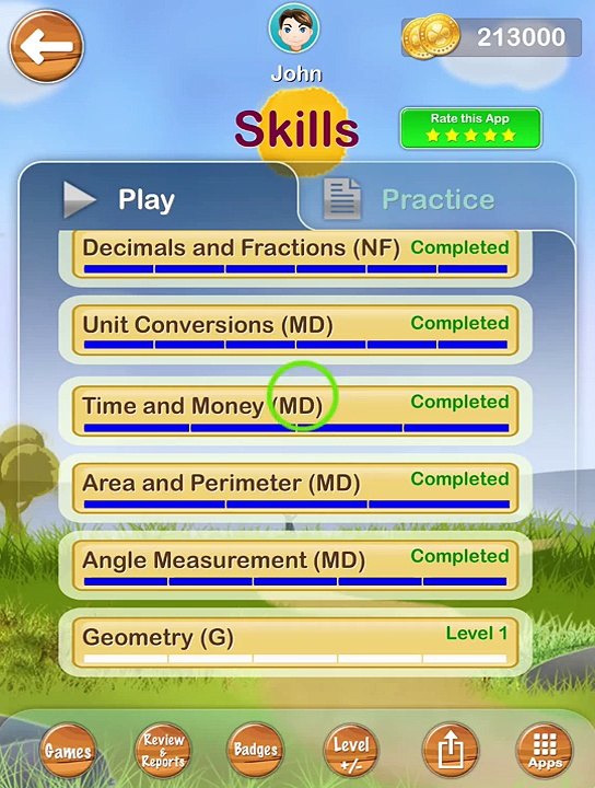 How to solve ‘ Geometry’ math question of 4th Grade Math - iPhone/ iPad app by LogTera.