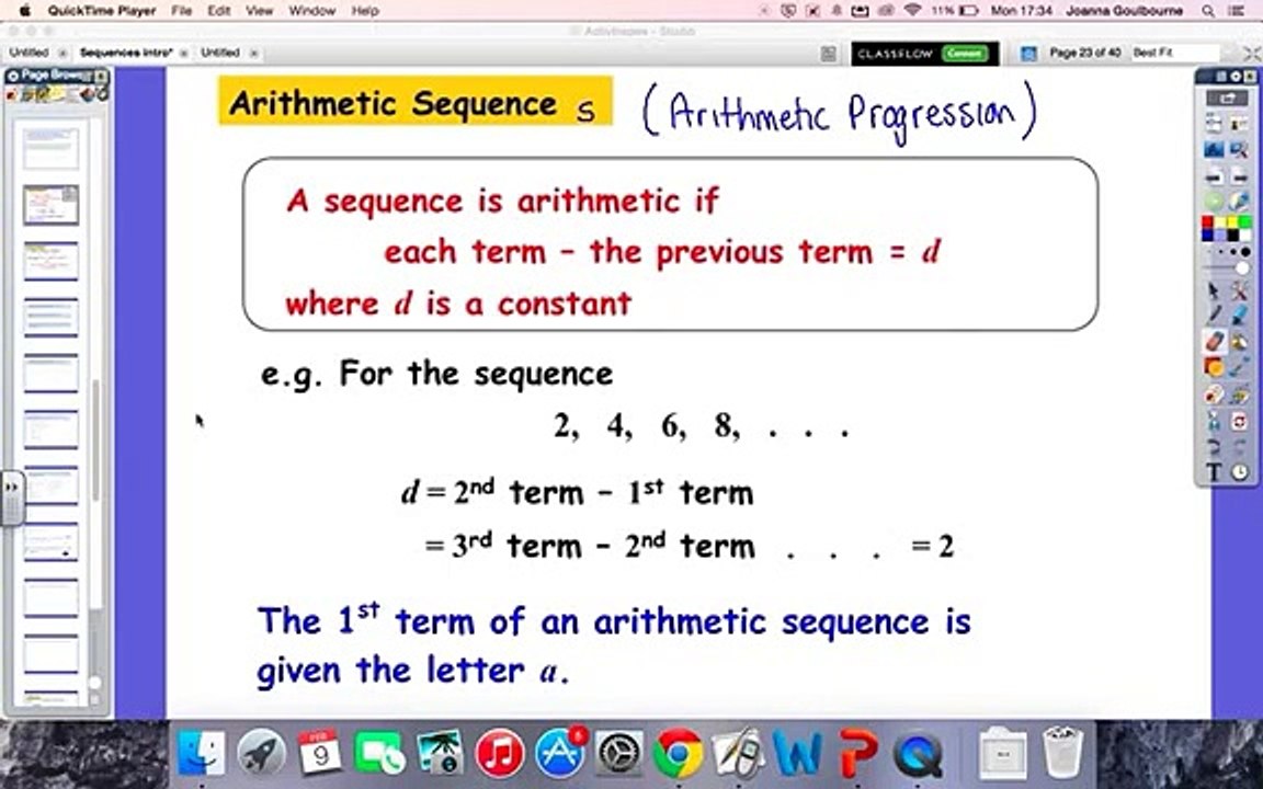 Arithmetic sequence - nth term