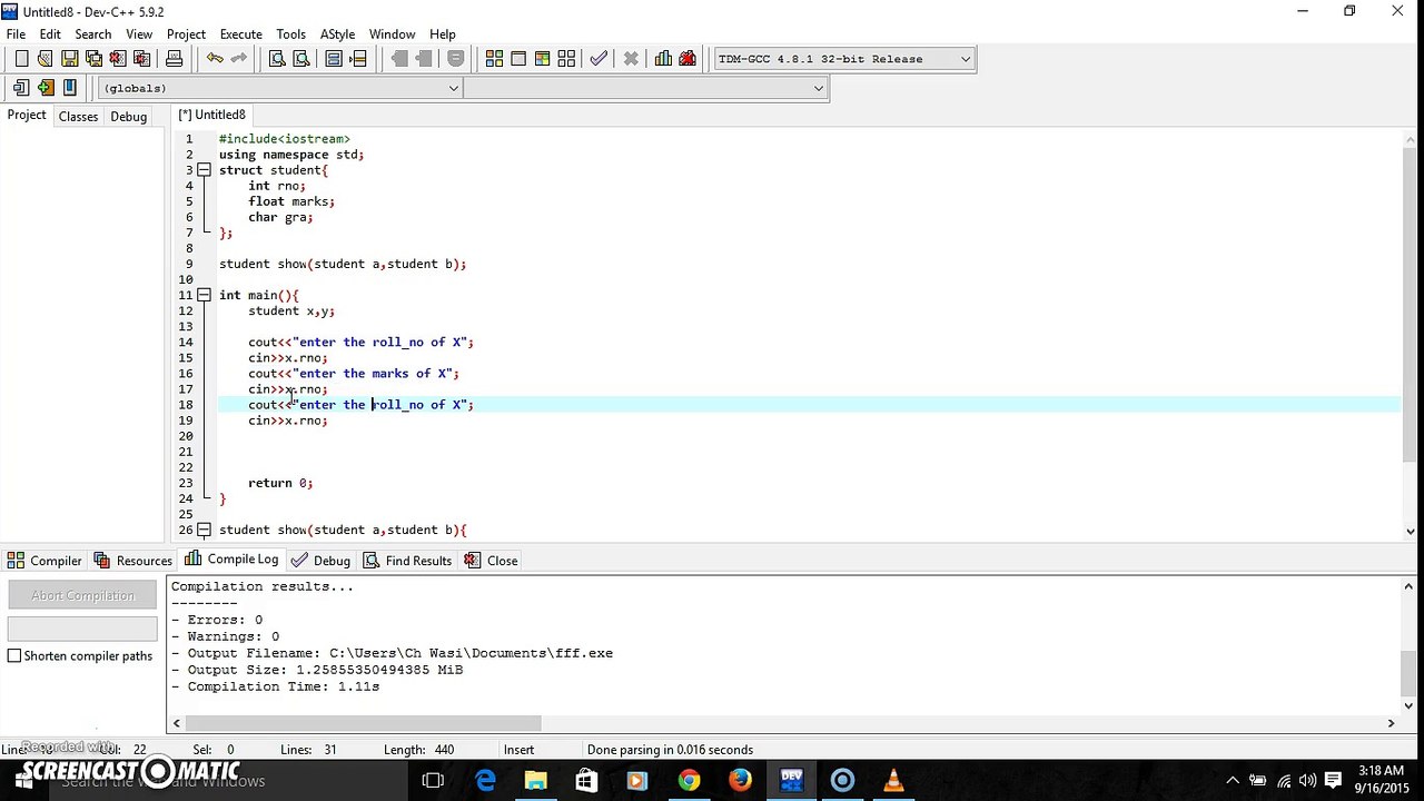 39.Structure and Functions in C++ in urdu & hindi