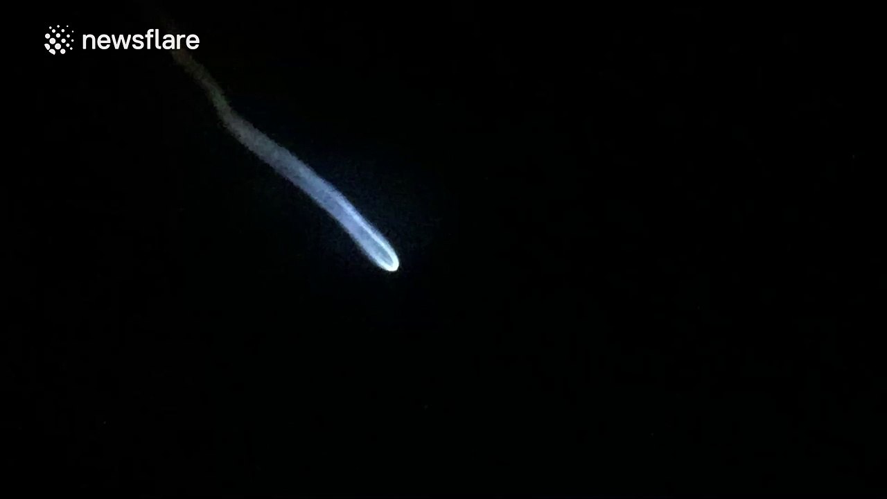Spectacular phenomena as rocket launches over Florida