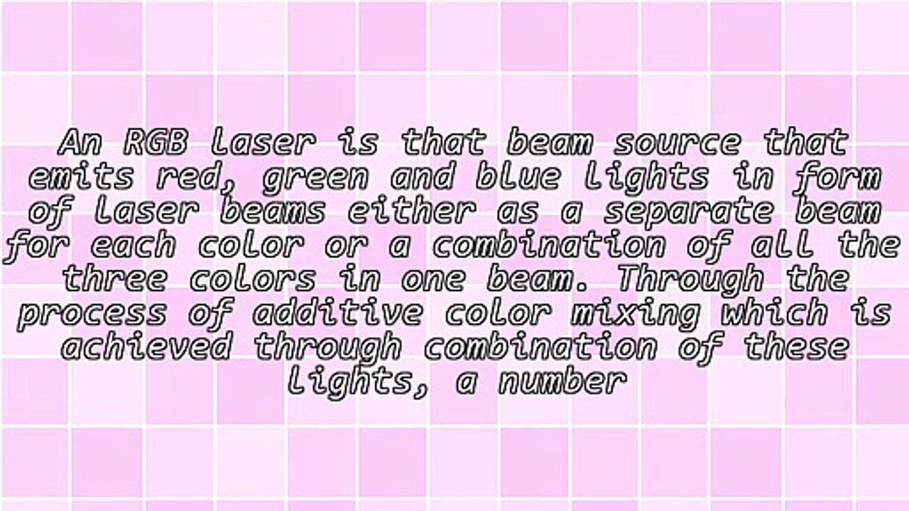 An RGB Laser And Its Applications