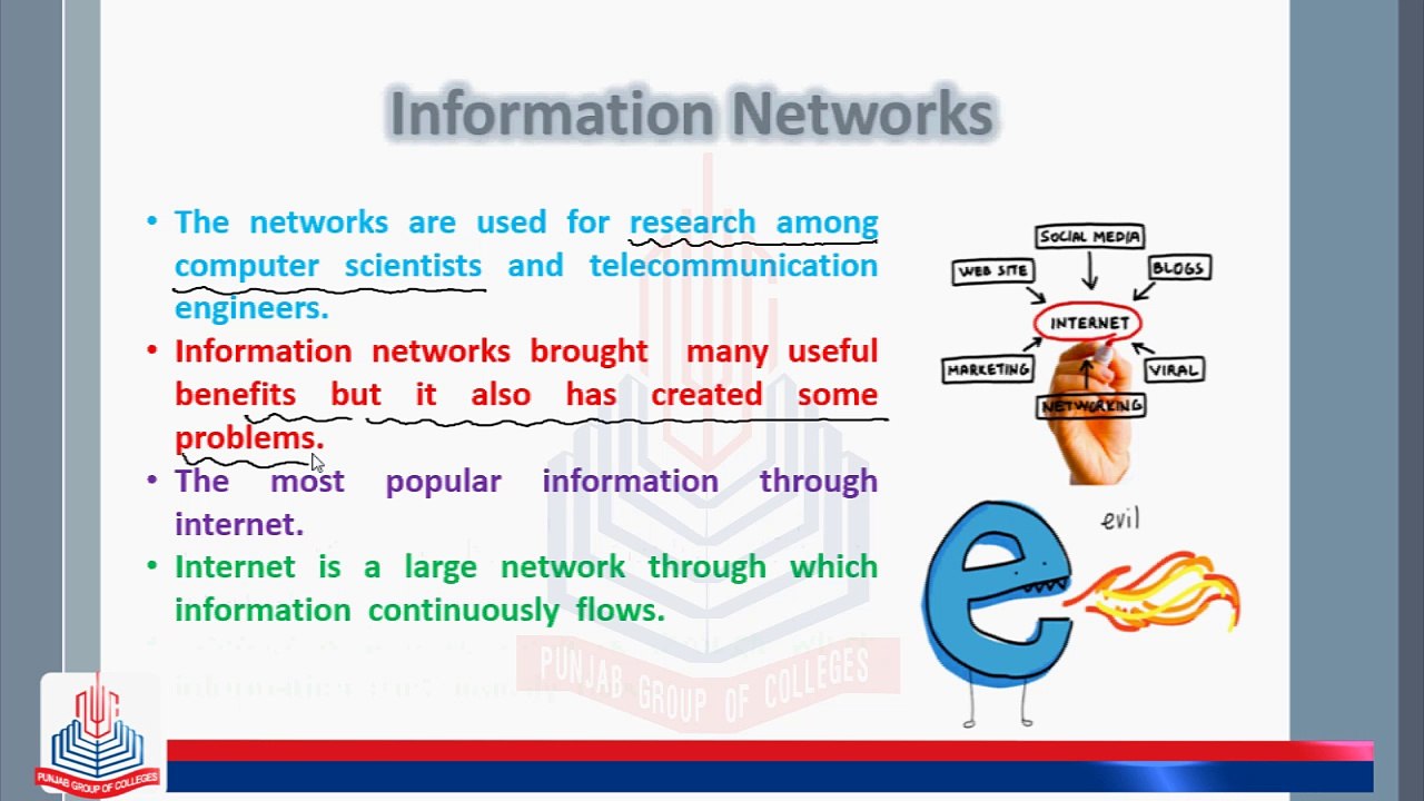 Information , Uses and Types of Network