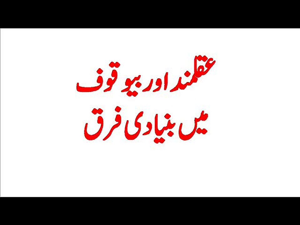 Difference between Wise and Fool