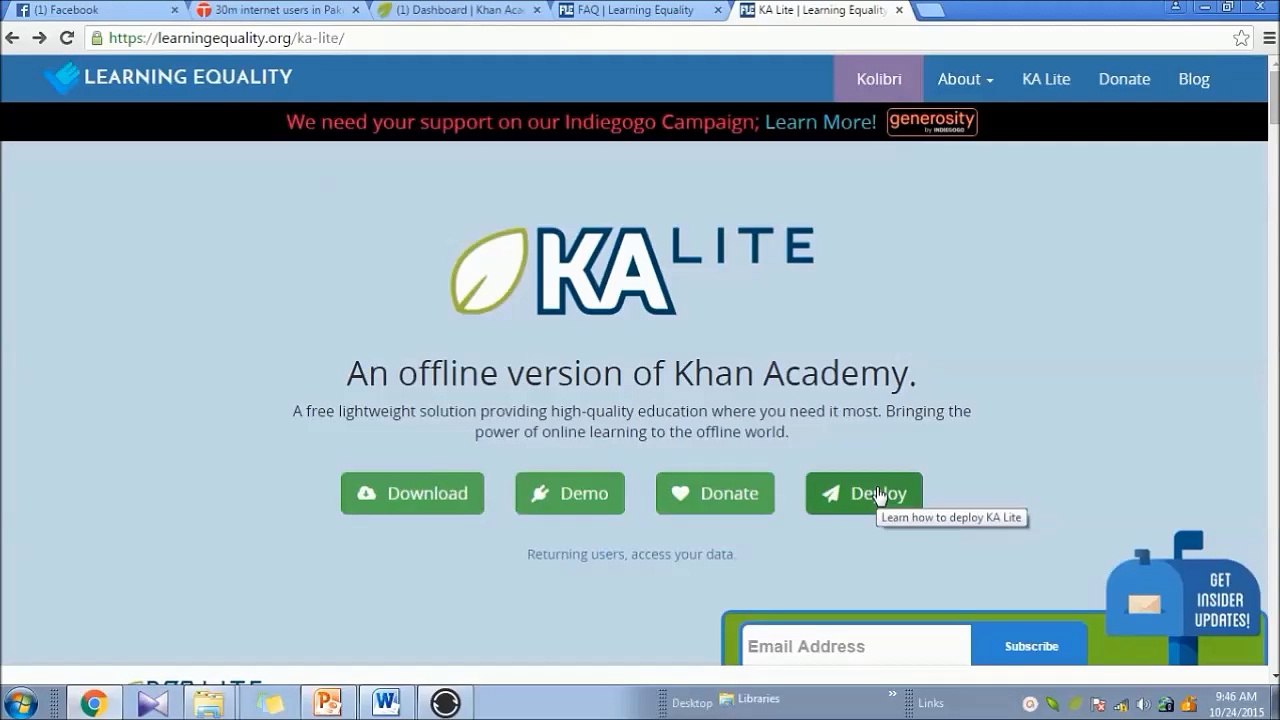 Khan Academy KA Lite Introduction (Offline)