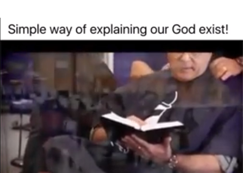Simplest way of explaining our God Exists