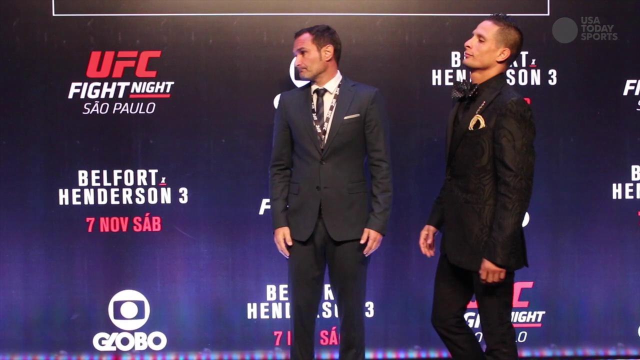 UFC Fight Night 77 media day face-offs