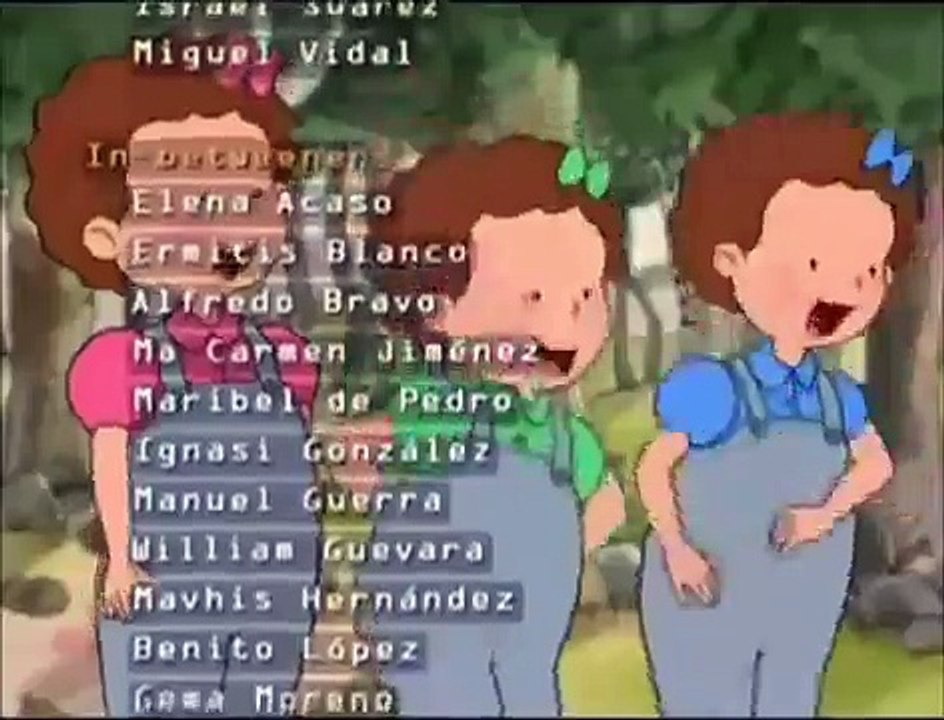 Las tres mellizas. Canciones infantiles. Ending espanol latino Caricaturas