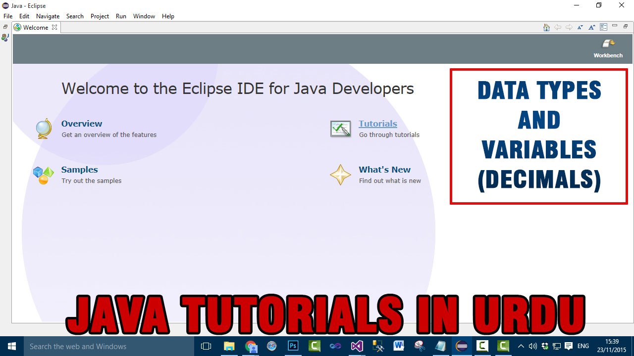Java Tutorial In Urdu - DataTypes And Variables (Decimals)