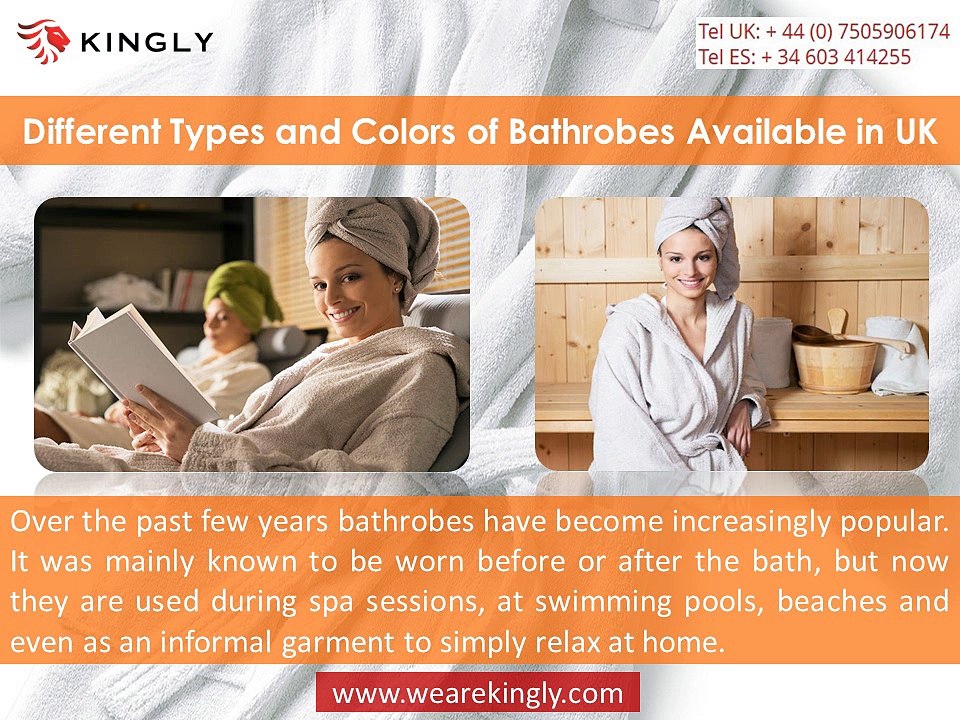 Different Types and Colors of Bathrobes Available in UK