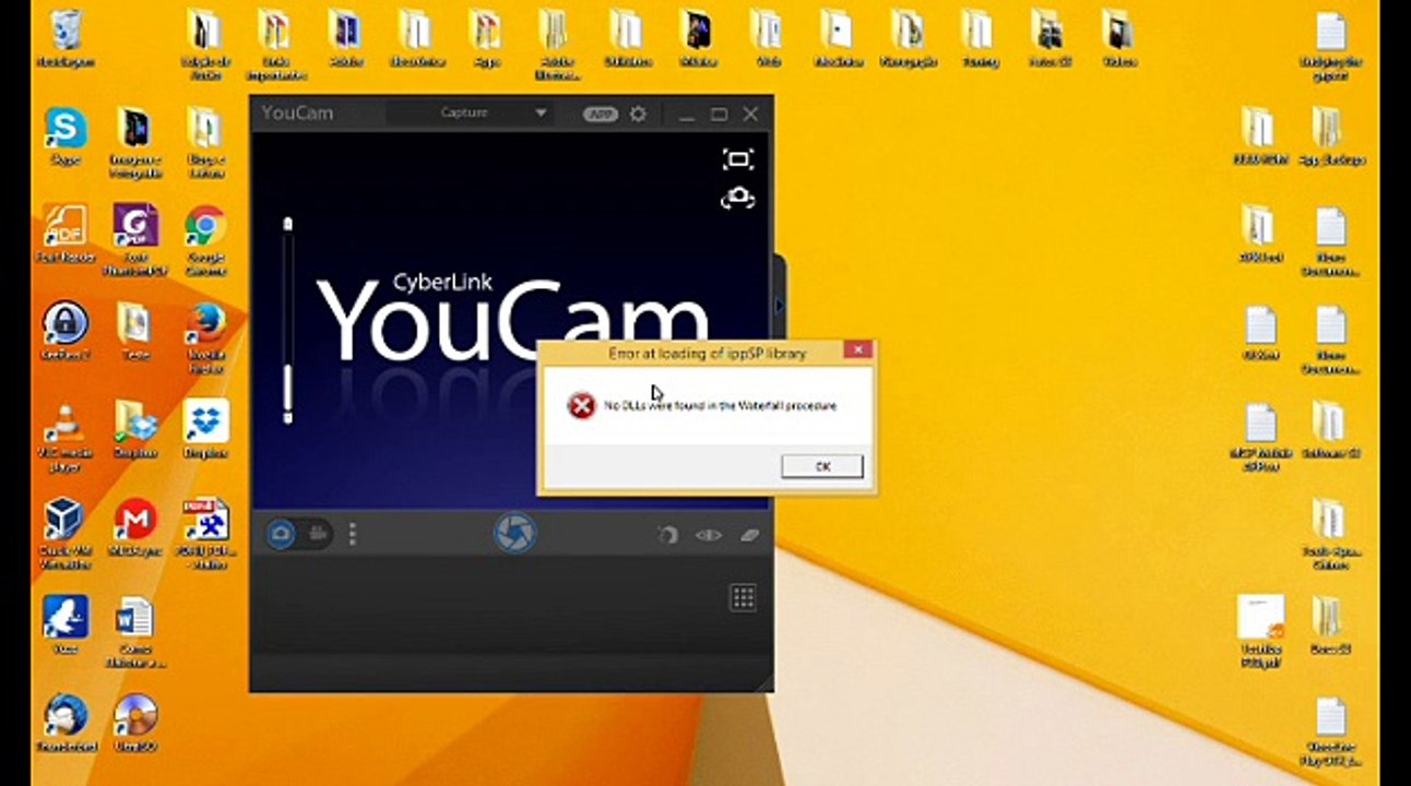No DLL's were Found in the Waterfall Procedure issue (Cyberlink YouCam7)