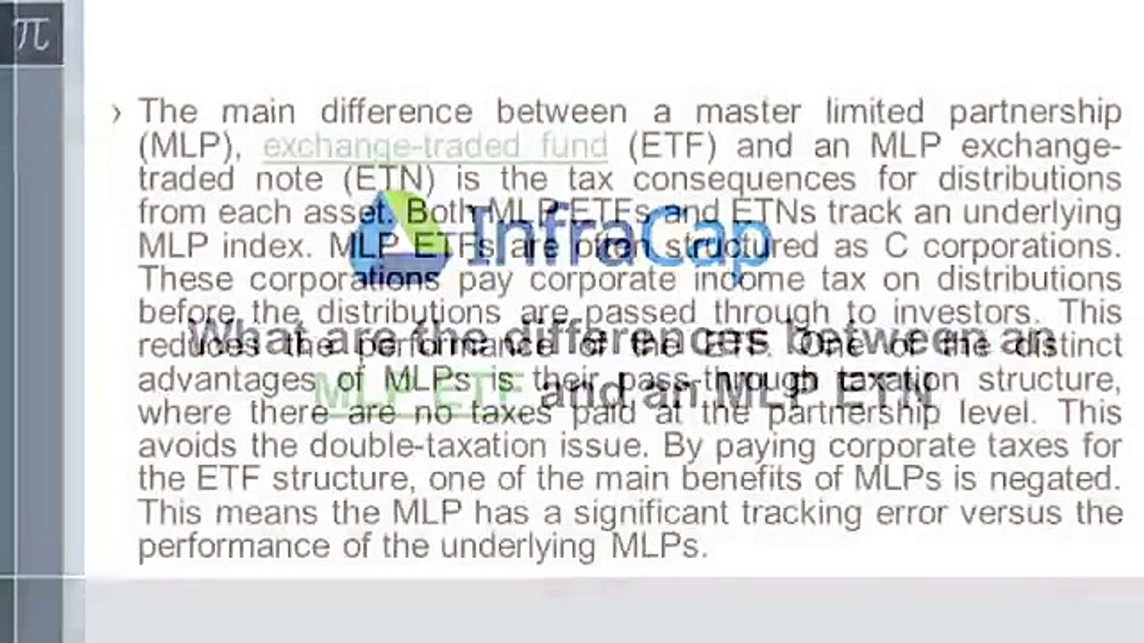 What are the differences between an MLP ETF and an MLP ETN
