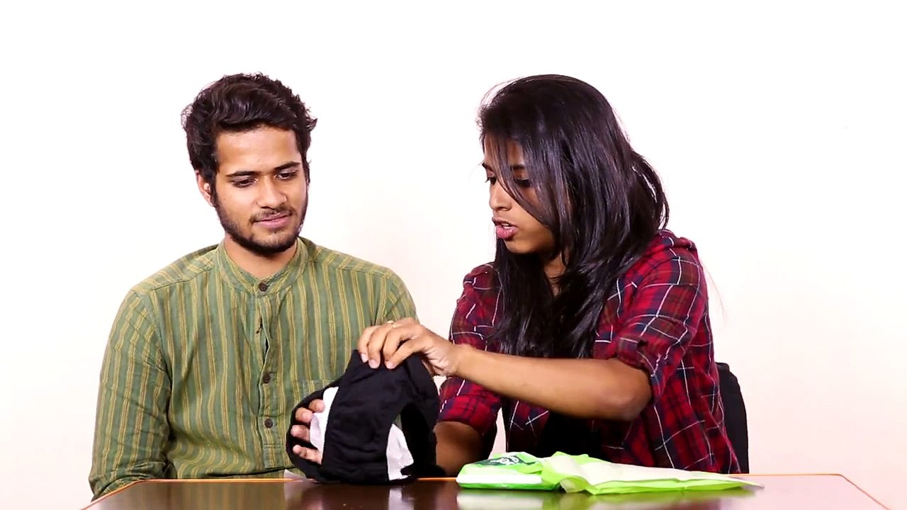 Watch MEN Wear Sanitary Pads For the First Time