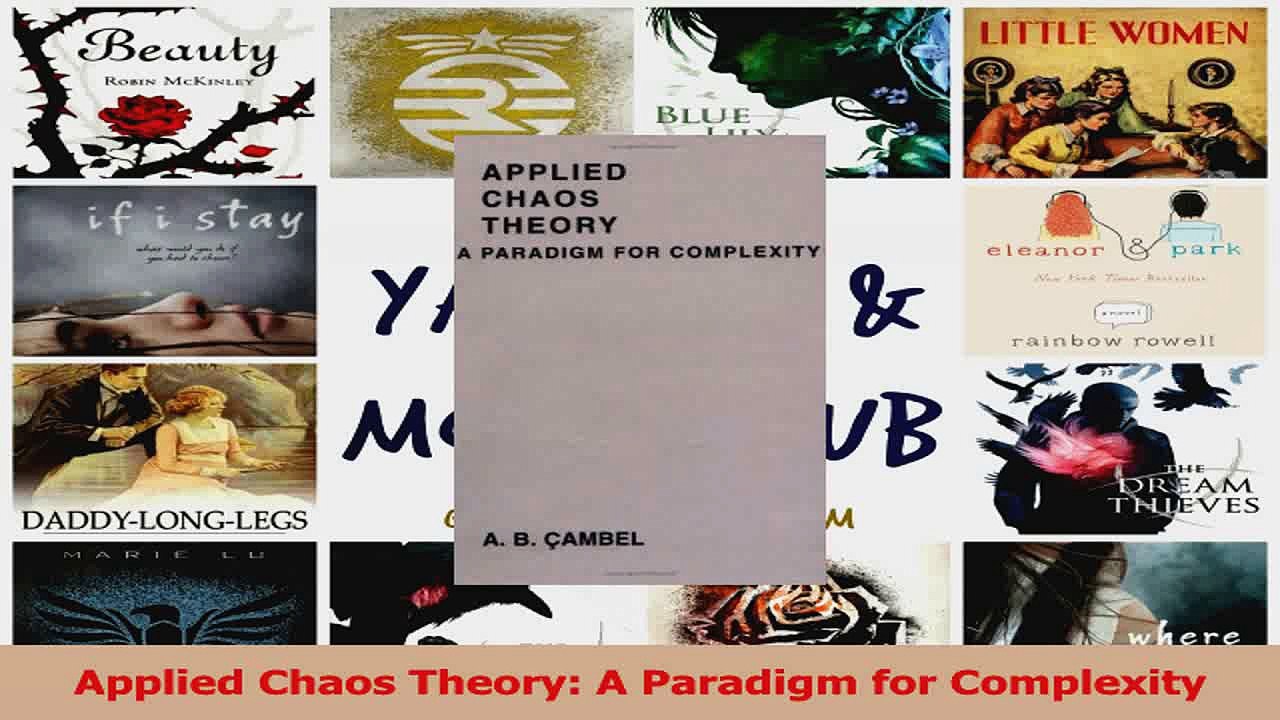 PDF Download  Applied Chaos Theory A Paradigm for Complexity PDF Full Ebook