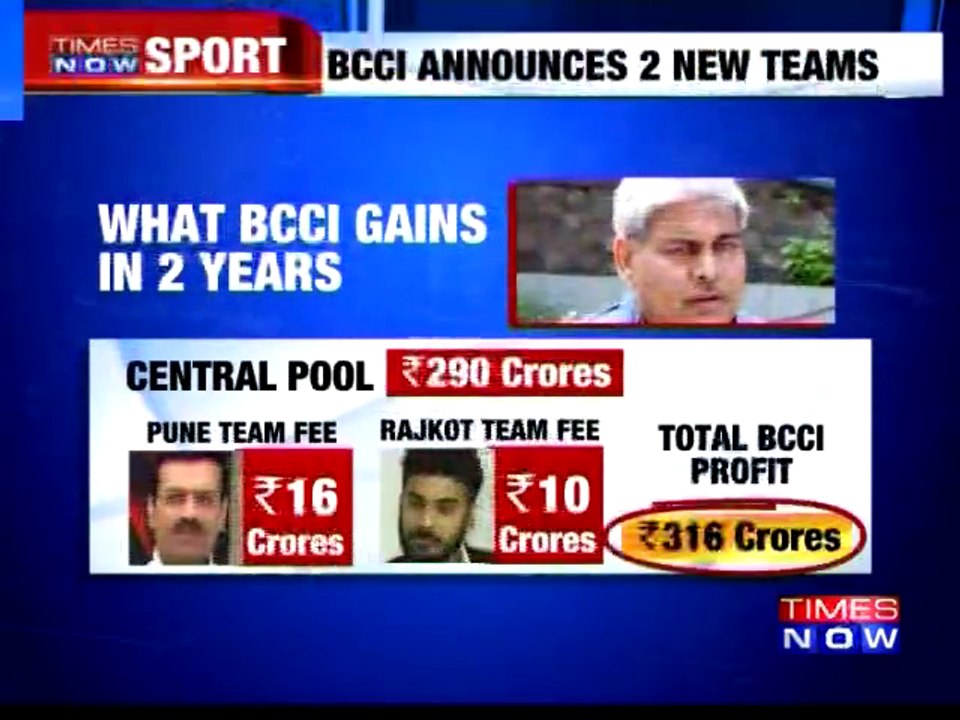 Two more Teams added in IPL for Season 9