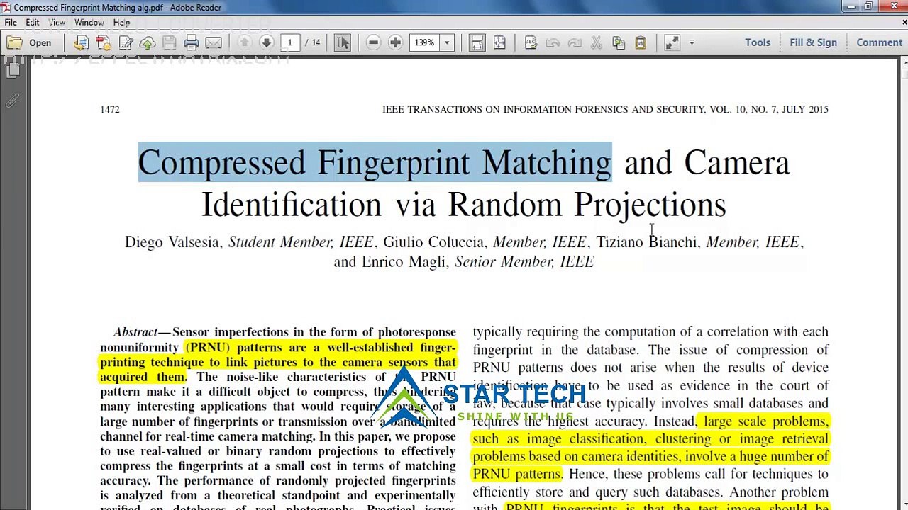 Customized Java M Tech Project Output