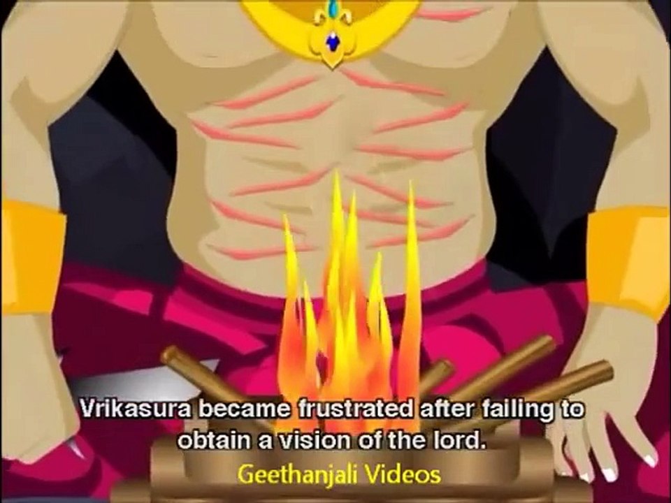 Lord Krishna Saves Lord Shiva