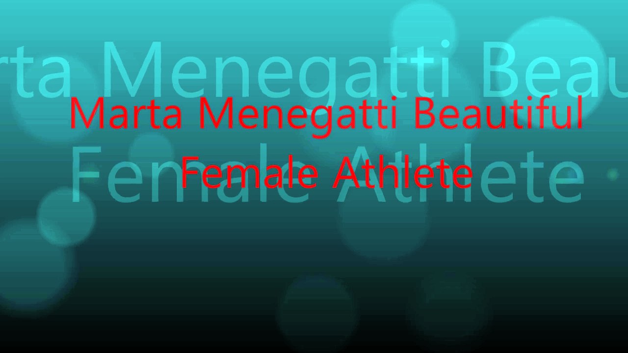 Marta Menegatti Beautiful  Female Athlete
