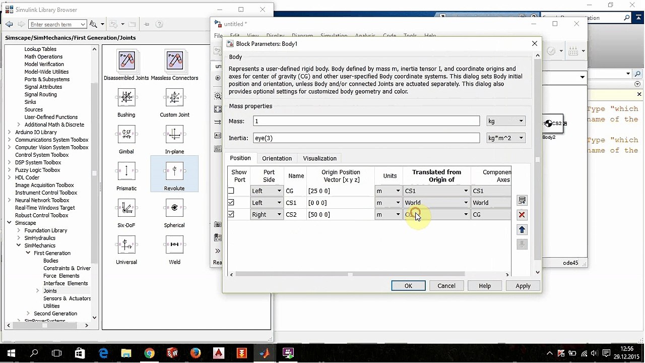 3 Dof Forward Kinematics Matlab-Simulink