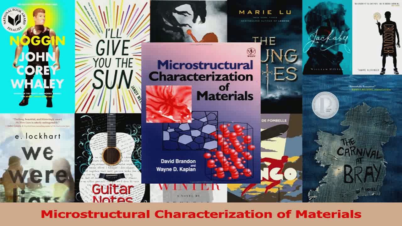 Read  Microstructural Characterization of Materials PDF Online