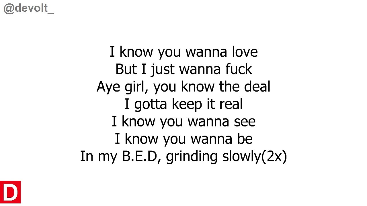 Jacquees - B.E.D (Lyrics on screen)