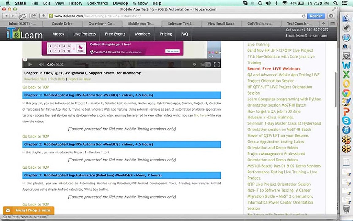 Mobile Application Testing   Video based learning