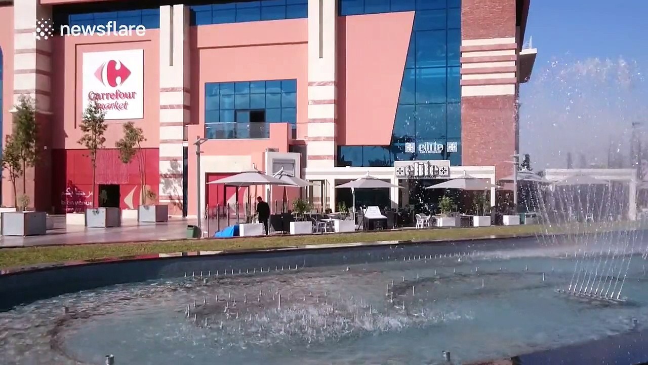 Moroccan fountains 'dance' to music