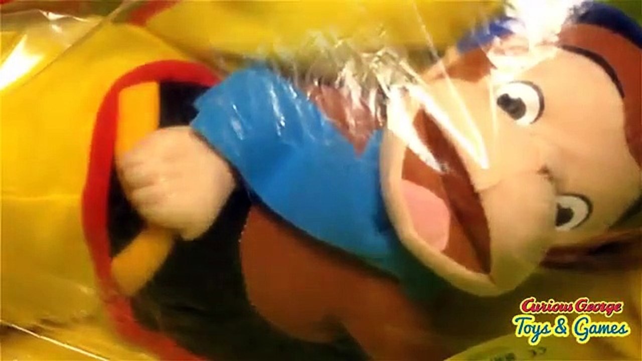 Curious George drives an Airplane Plush Toy