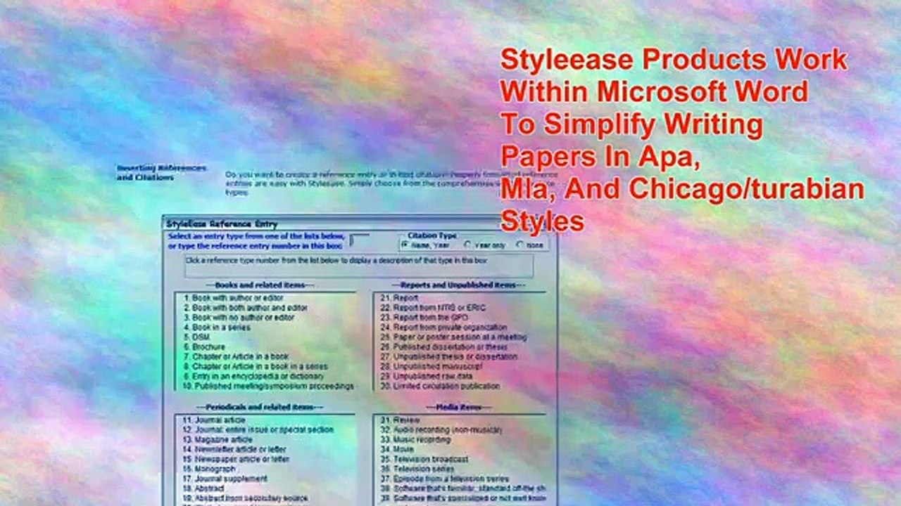 Styleease Software - Tools For Academic Writers