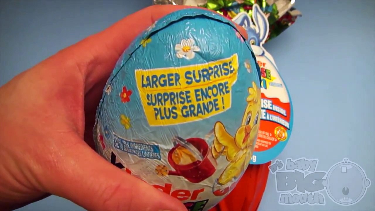Kinder Surprise Eggs Learn Sizes Big, Bigger, Biggest!