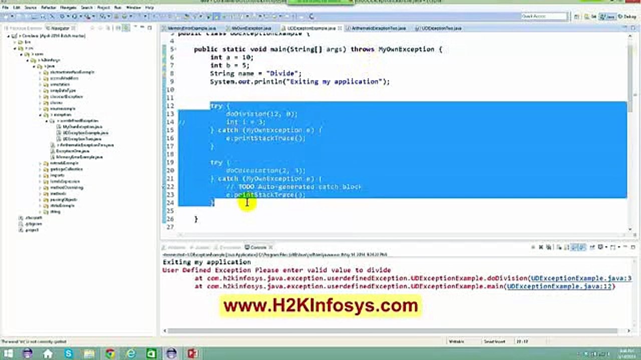 Core Java Tutorial For Beginners Exception Clip8-4