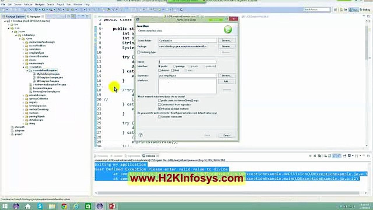 Core Java Tutorial For Beginners Exception Clip10-1