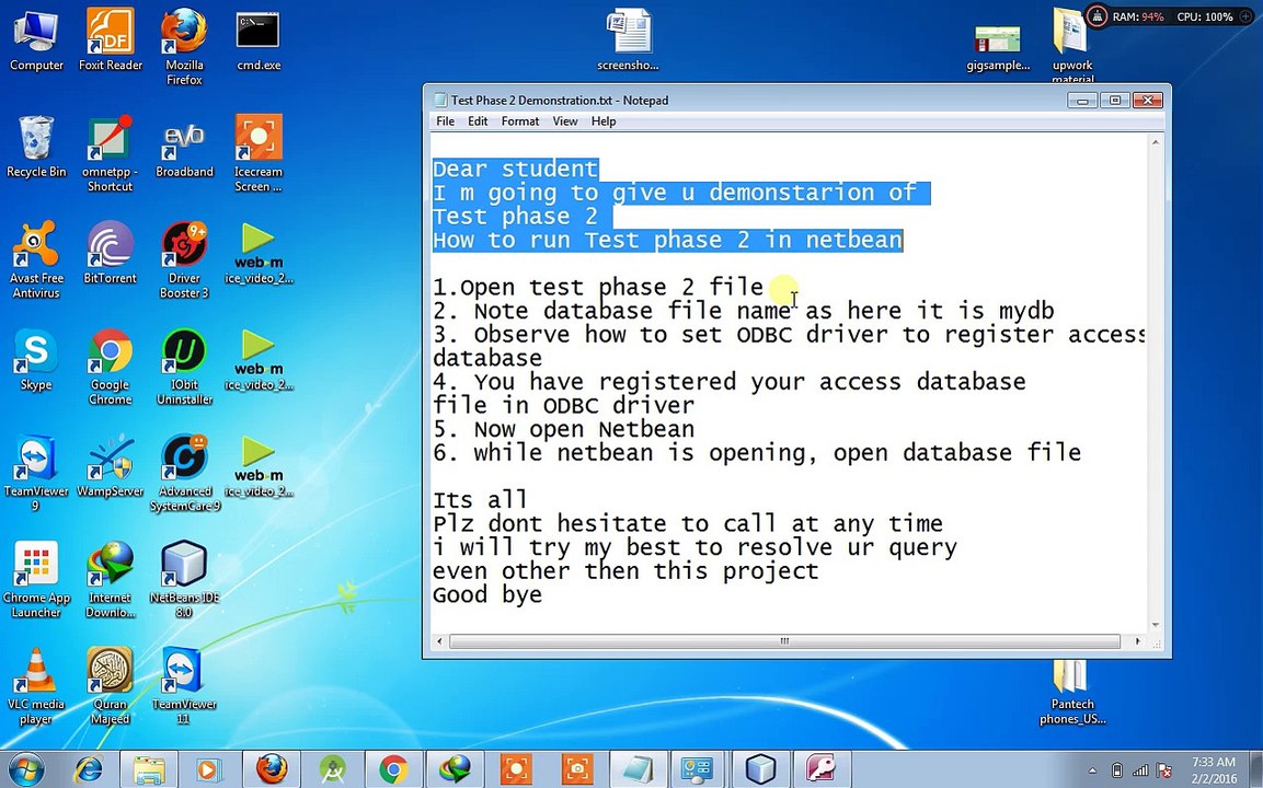 By Nawaz  Link to download jdk and netbean and run netbean project