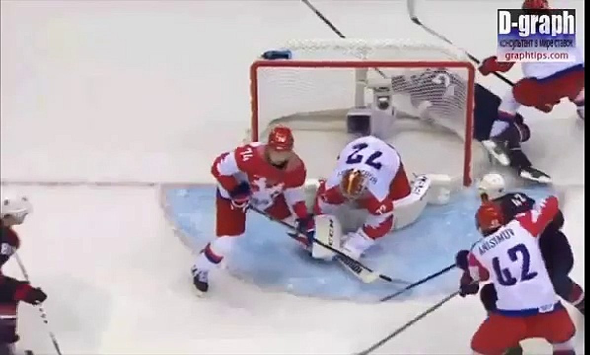 Весь обзор. Видео голов Хоккей Олимпиада  Россия - США 2014. Полная версия
