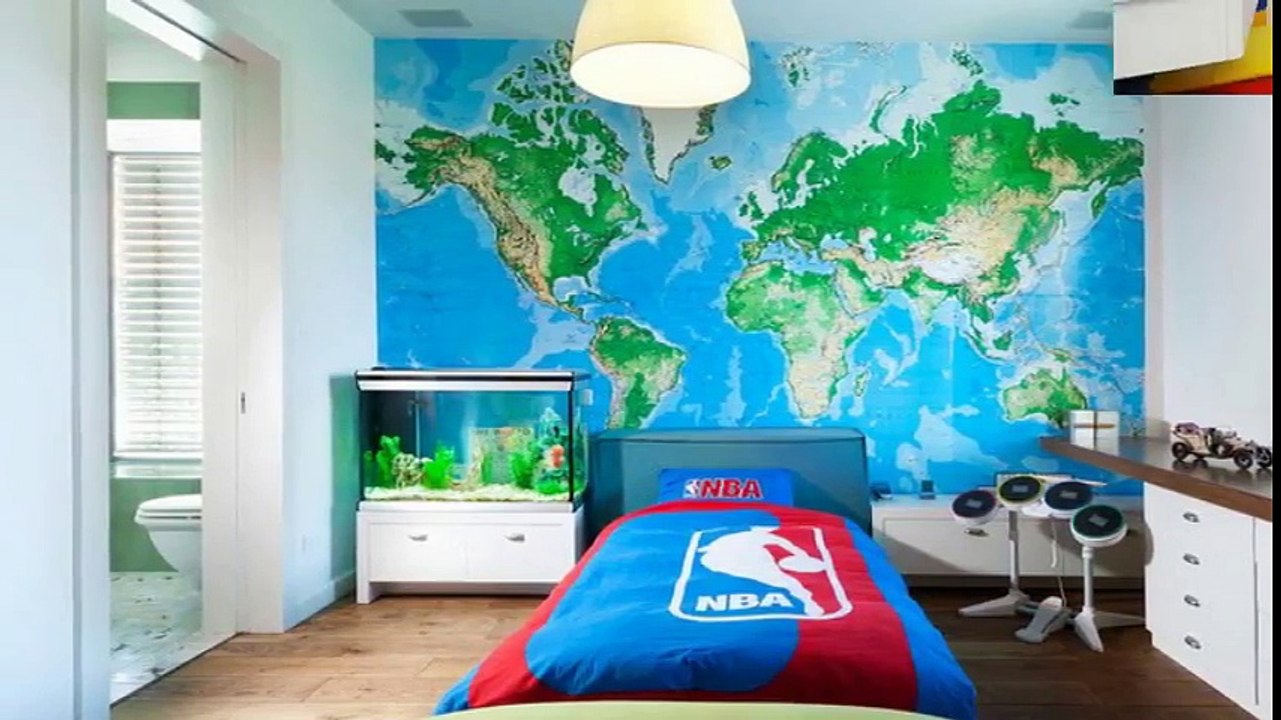 Географические карты в интерьере