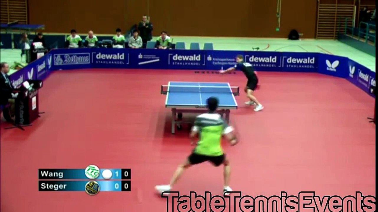 Bastian Steger Vs Wang Yang Match 1 [German League 20122013]