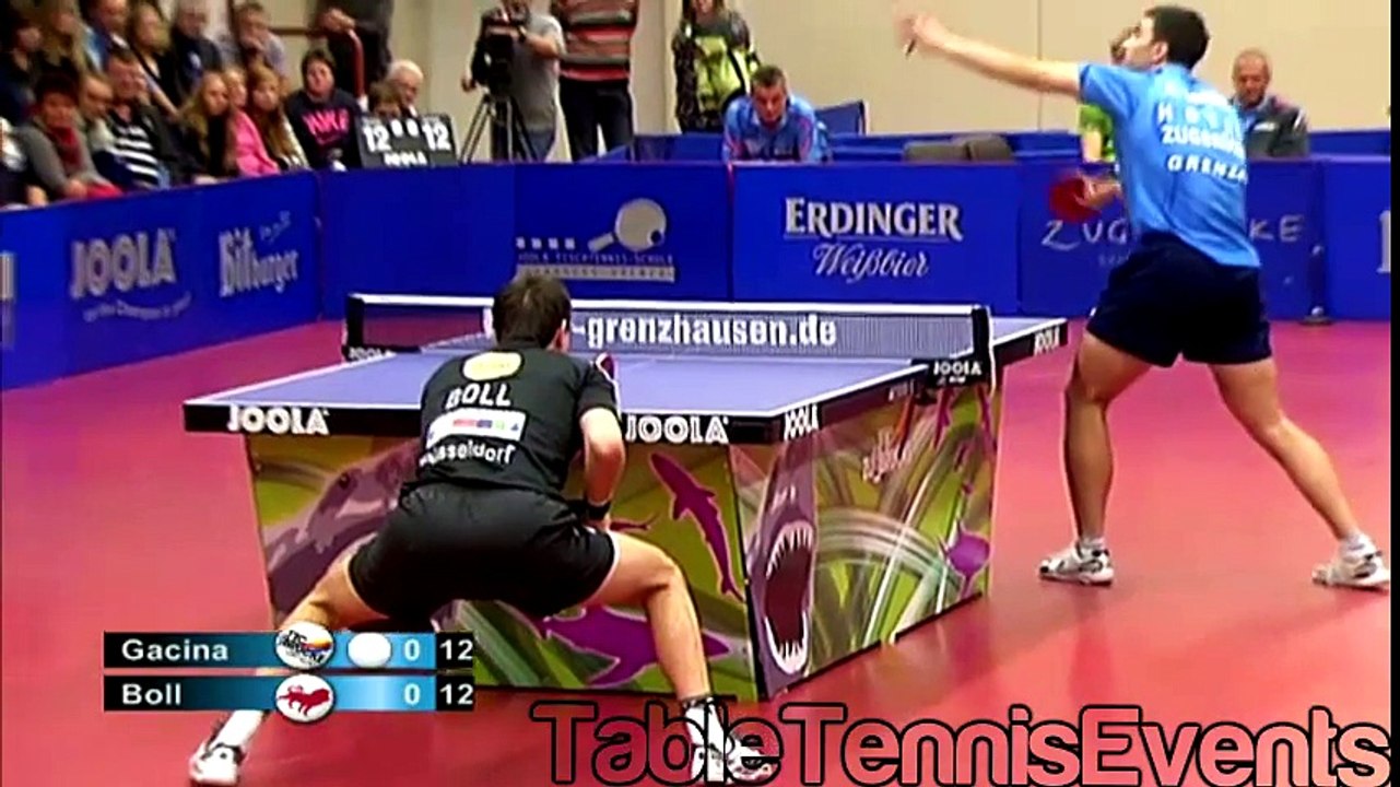 Timo Boll Vs Andrej Gacina Match 4 [German League 20122013]