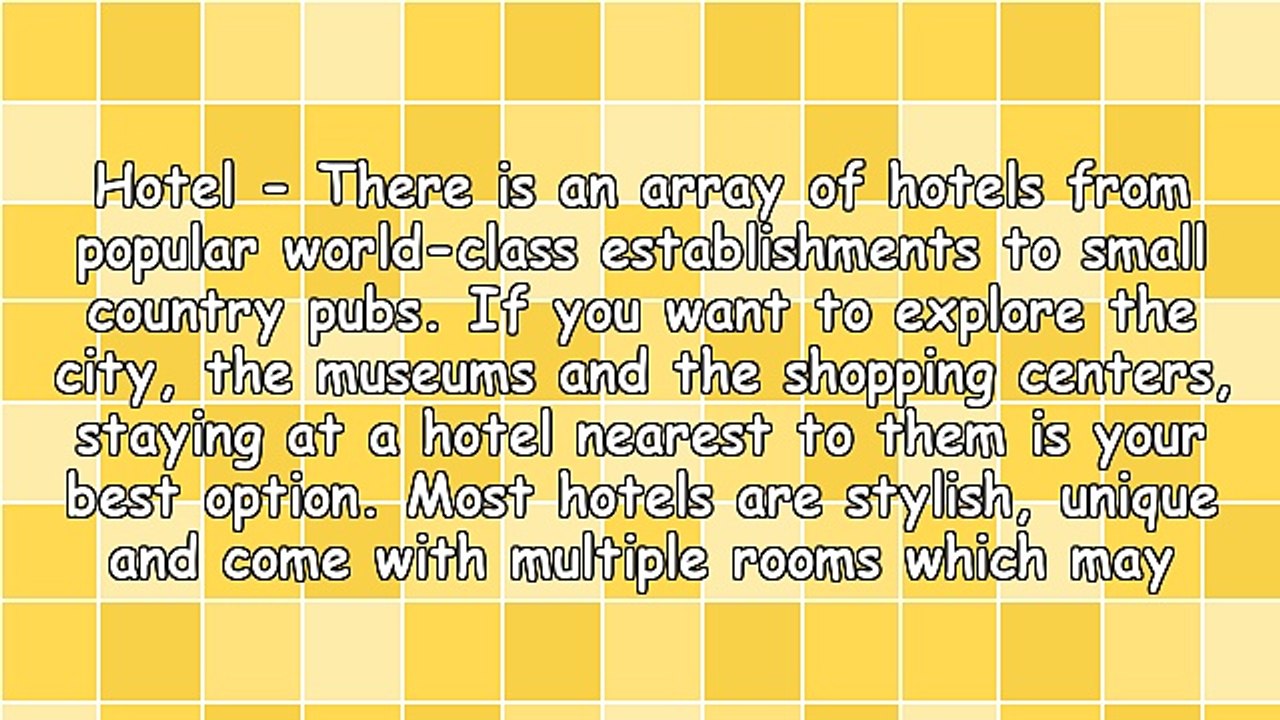 Different Types of Holiday Accommodation