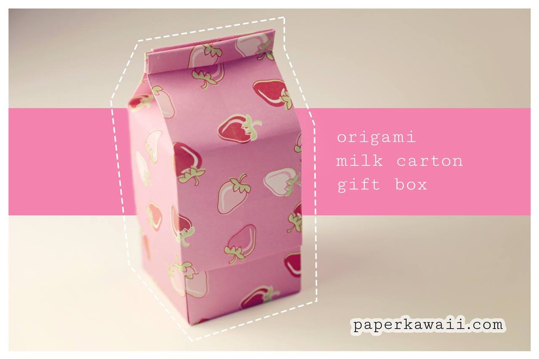 Origami Milk Carton Gift Box