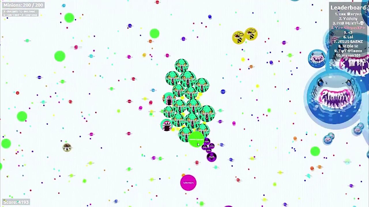 Agar.io Trolling l Bot trolling